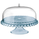 Portatorta Guzzini Tiffany L De Pedestal Con Campana  Azul Transparente