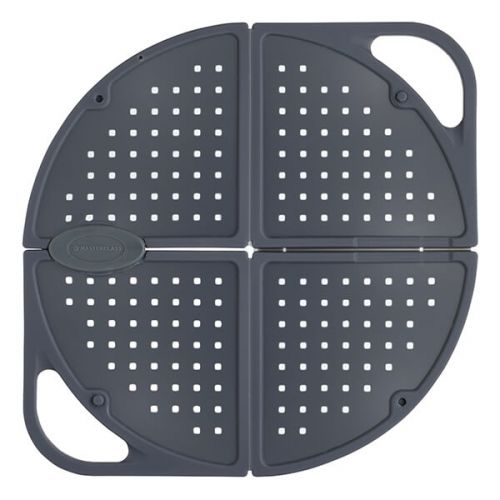 Protector Contra Salpicaduras Kitchencraft Masterclass Plegable De silicona Gris