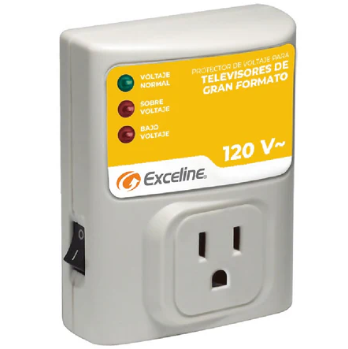 Protector Exceline Para Televisores De Gran Formato 120V Blanco
