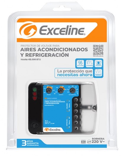 Protector Exceline Aires 220V Negro