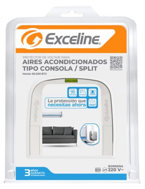 Protector Exceline Para Aires Con Supresor De Picos 220V Blanco