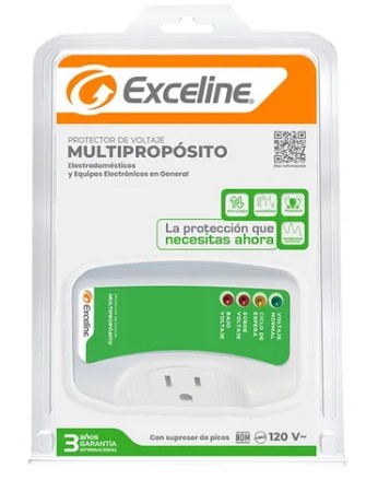 Protector Exceline Multiproposito Para Electrodomesticos Y Equipos Electronicos Blanco