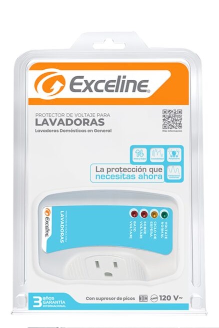 Protector Exceline Para Lavadoras 120V Negro
