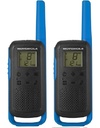 Radios De Comunicacion Motorola (2) 22 Canales Alcance 40 Km Azul
