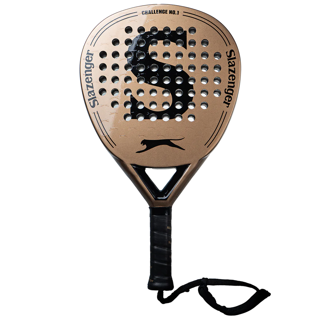 Raqueta De Padel Slazenger Challenge No 1 Drop 12K Karbon Dorado