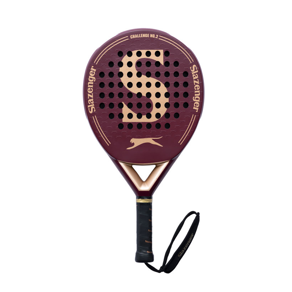 Raqueta De Padel Slazenger Challenge No 2 Round 12K Karbon Rojo