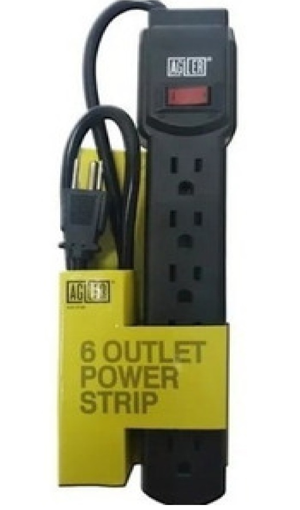 Regleta Stanley PowerMax 6 Tomas 120V Negro