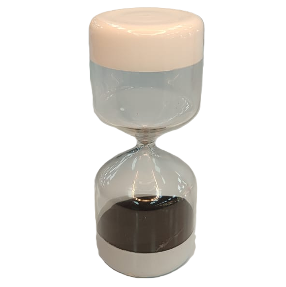 Reloj De Arena Concepts 6.1X6.1X14.6 Cm Blanco Y Negro