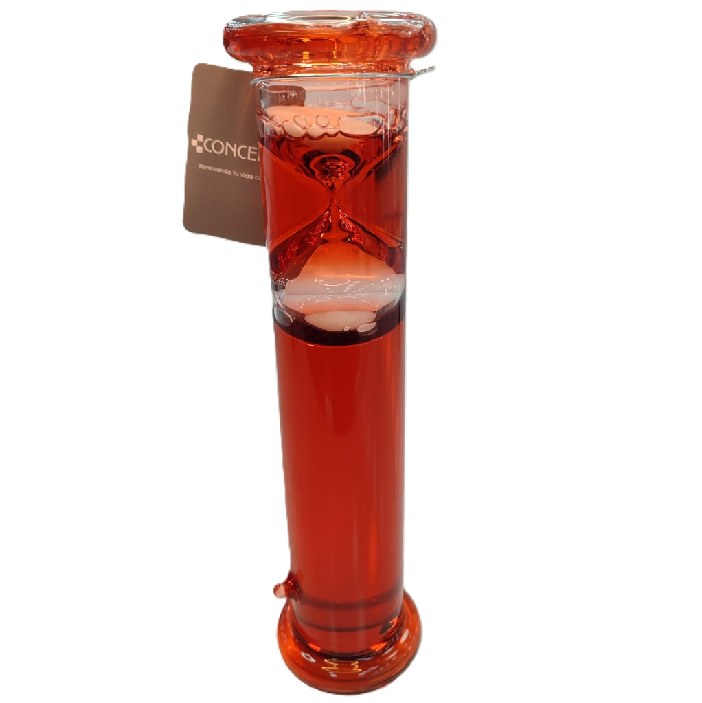 Reloj De Arena Concepts 6.4X6.4X24.7 Cm Rojo