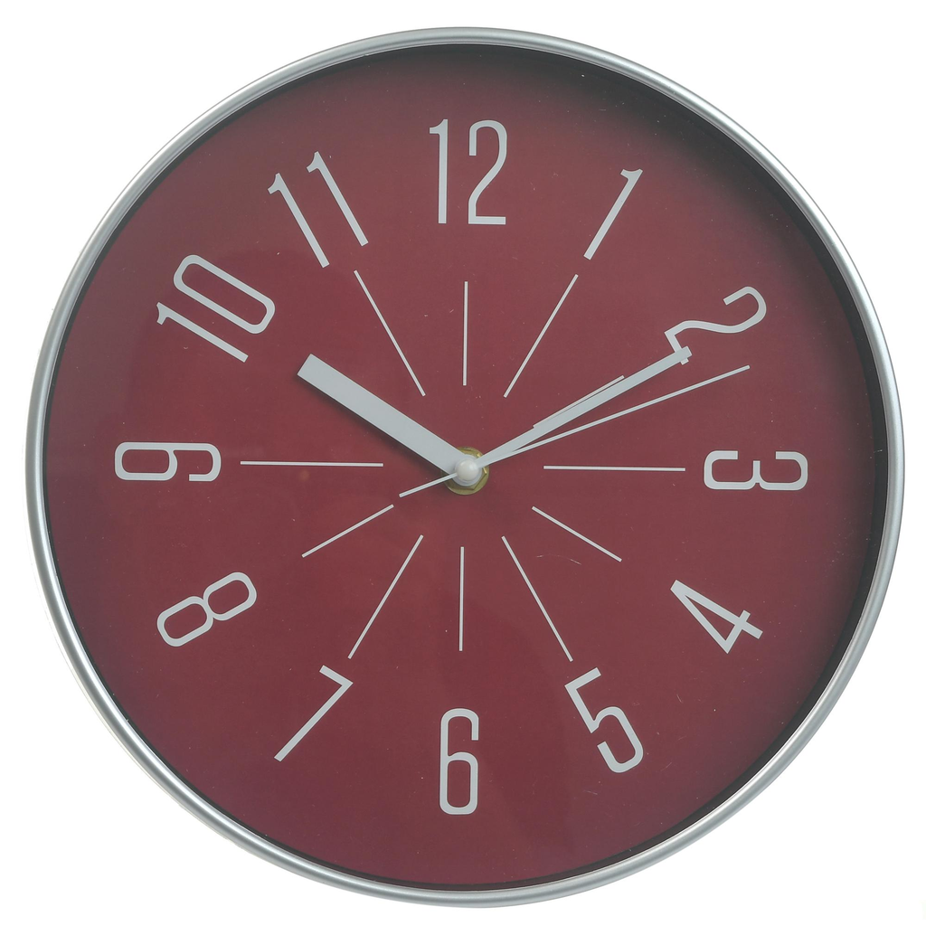 Reloj De Pared Concepts 25X25X4 Cm Rojo