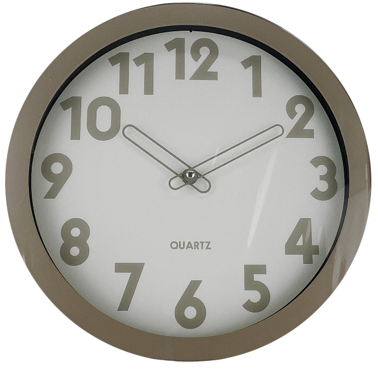 Reloj De Pared Times Tower 30 Cm Marron Y Beige