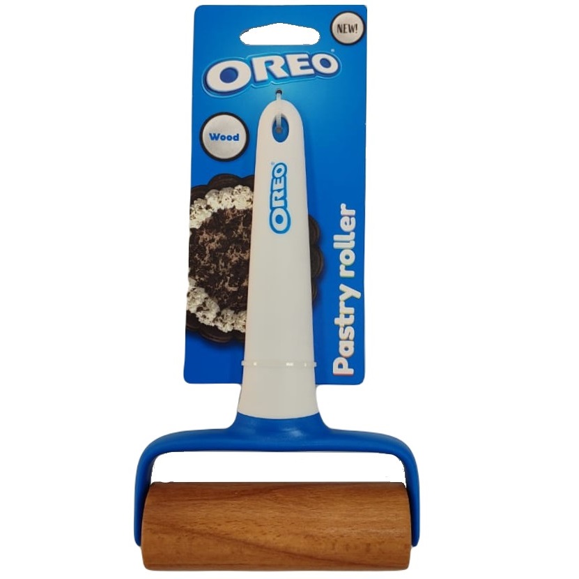 Rodillo Oreo 20 Cm Blanco Y Azul