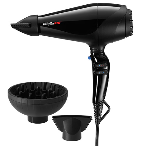 Secador De Cabello Babyliss Pro Ionico Con Acc 2000W Negro