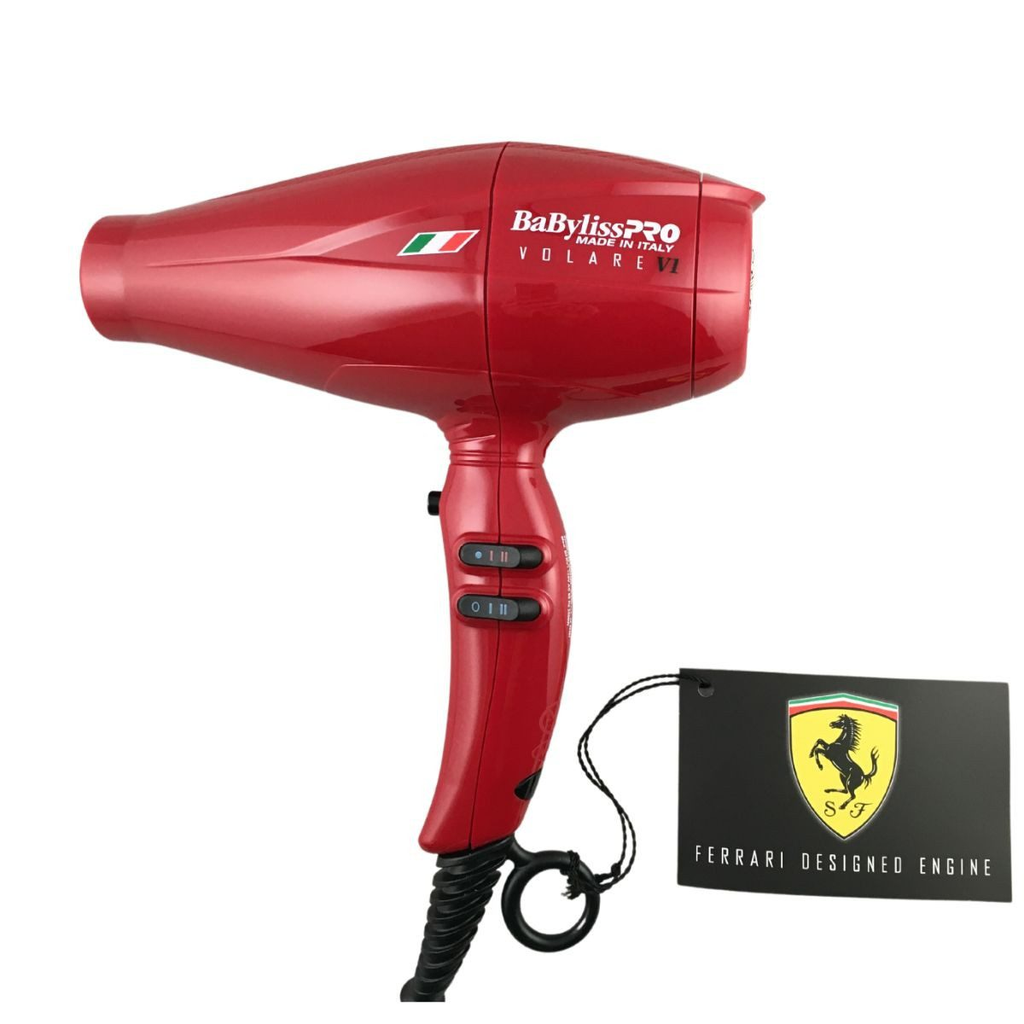 Secador De Cabello Babyliss Pro Volare Ionico Motor AC V12 Con Acc 2000W Rojo