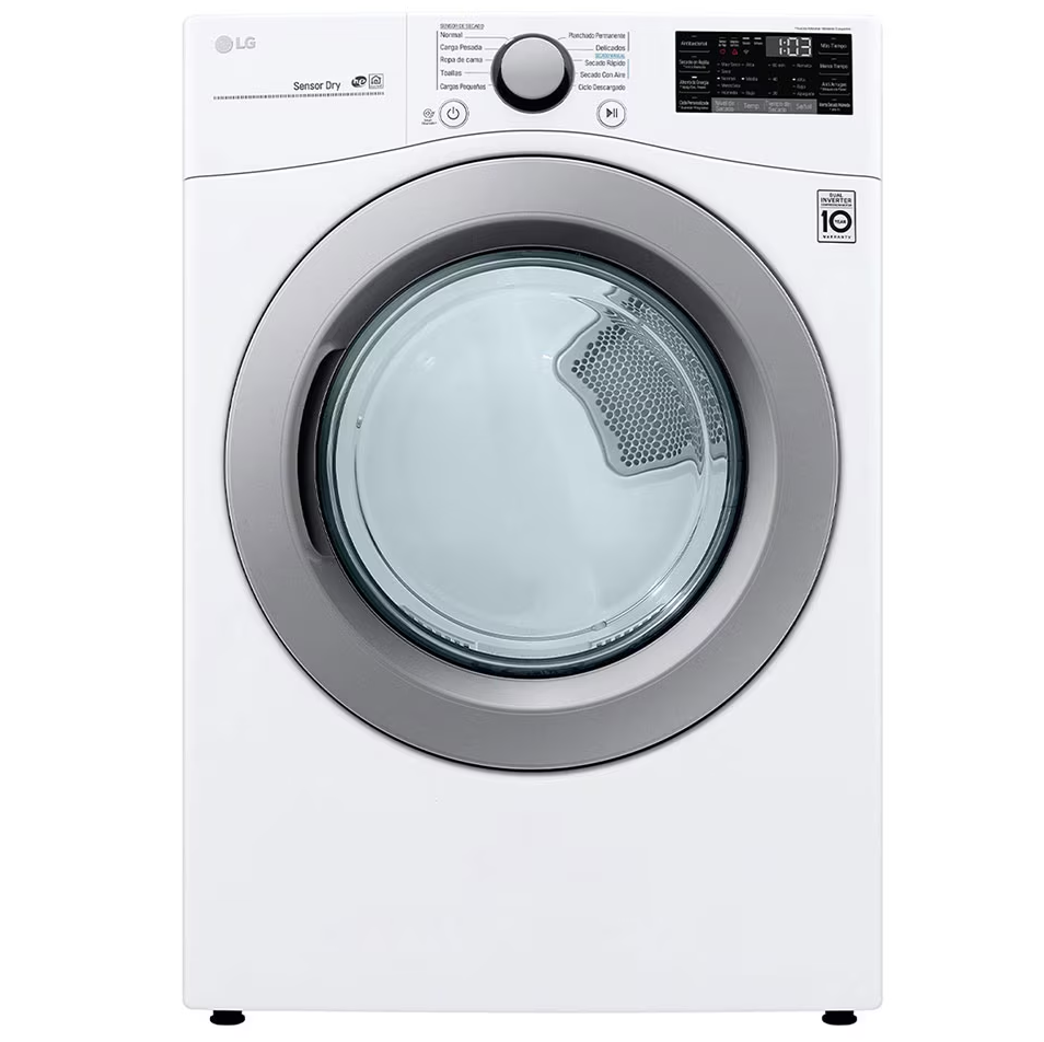 Secadora 22 Kg LG Smart Carga Frontal Sensor Dry Blanco