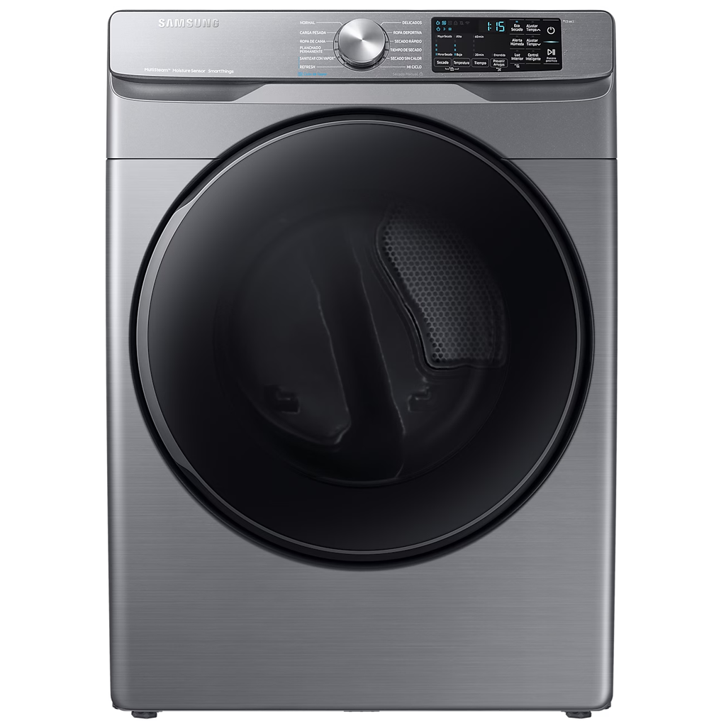 Secadora 22 Kg Samsung Carga Frontal MultiSteam Sensor Dry Plateado