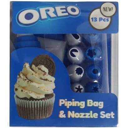 Set De Mangas Oreo Para Tortas 13 Pzas Azul