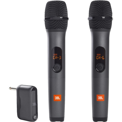 Set De Microfonos JBL Inalambricos 2 Microfonos Con Receptor Negro