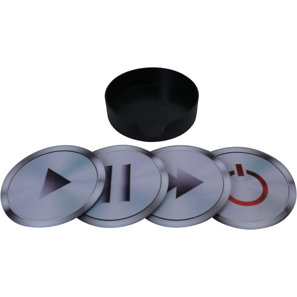 Set De Portavasos Concepts Con Base 5 Pzas Blanco