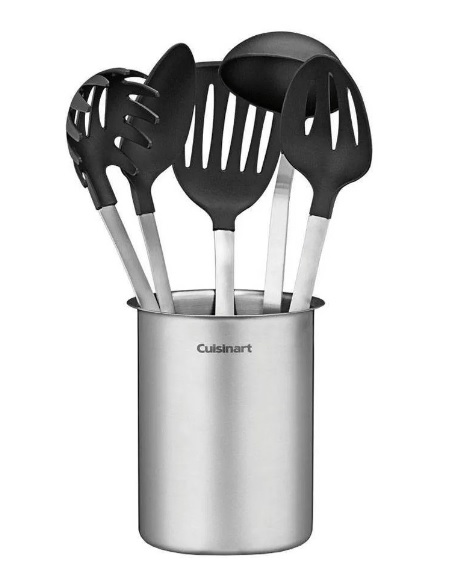 Juego De Utensilios De Cocina Cuisinart Con Base 6 Pzas Acero