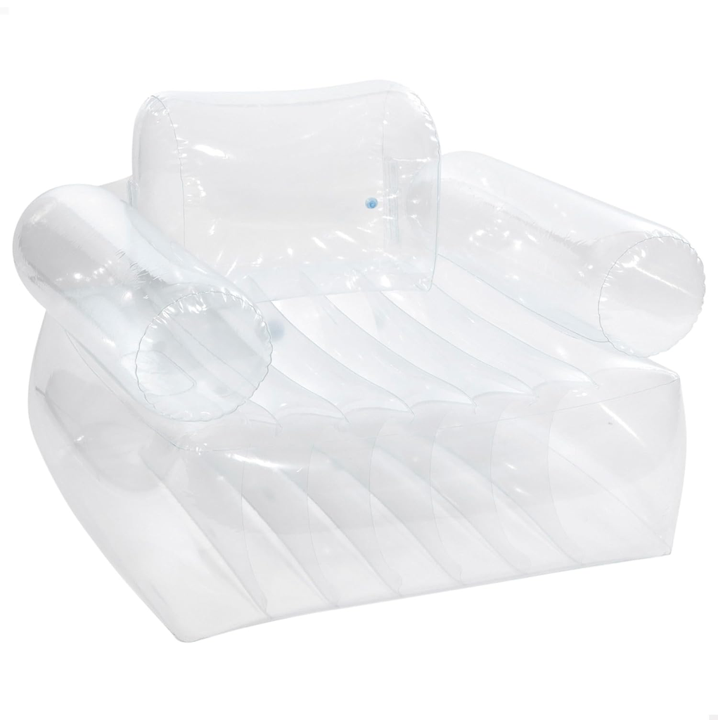 Silla Inflable Intex Con Reposa Brazos 100 Kg 109x107x79 Cm Transparente