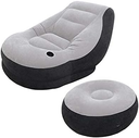 Sillon Y Reposa Pies Inflable Intex 127x102x76 Cm Gris