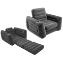 Sillon Cama Inflable Intex 117x224x66 Cm Gris