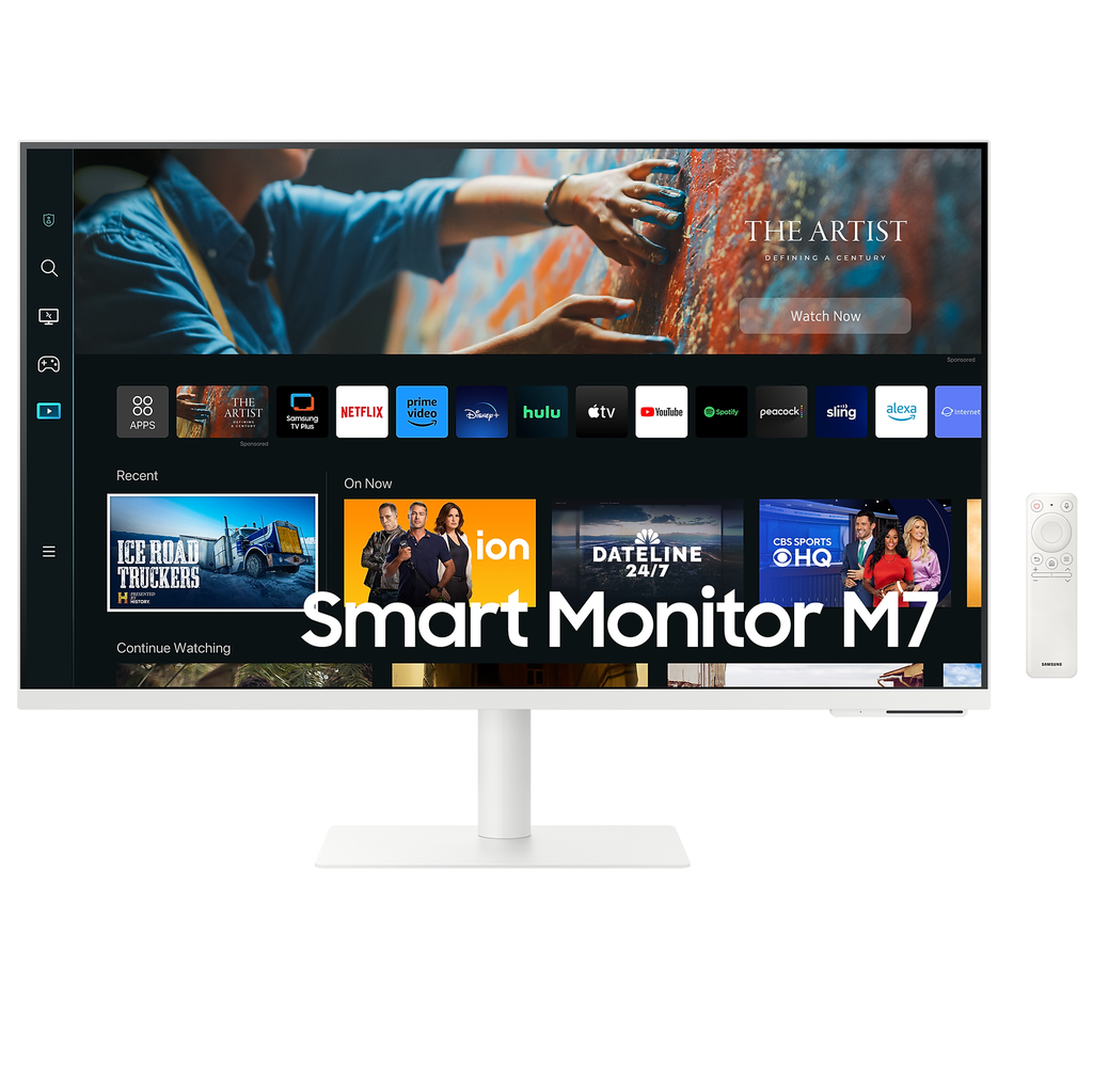 Monitor 32" Samsung M7 M70C Smart 4K Aplicaciones De TV Integradas Con Camara Y Acceso Remoto A PC Blanco