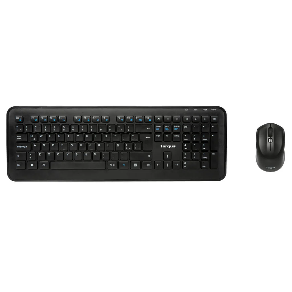 Combo Teclado Y Mouse Targus Inalambricos Negro