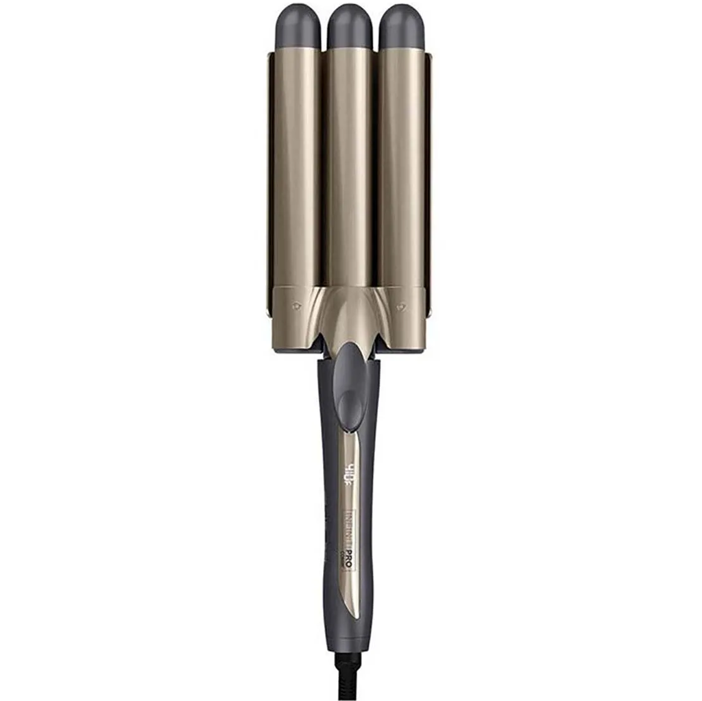 Ondulador De Cabello Conair InfinitiPro De Ceramica 410°F 3 Barriles Champaña