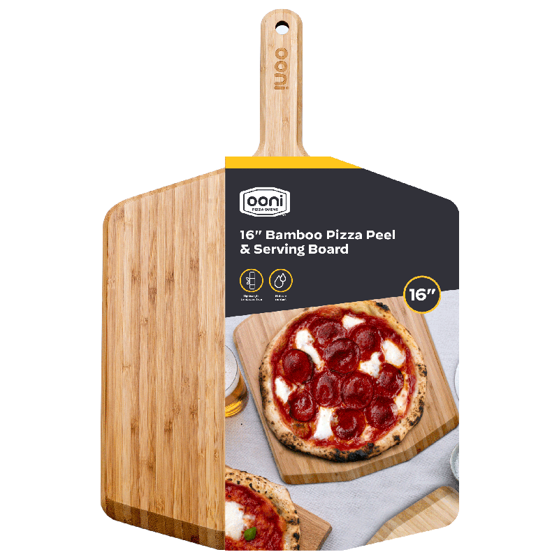 Tabla Para Servir Pizza Ooni De Madera De Bambu 40 Cm Marron