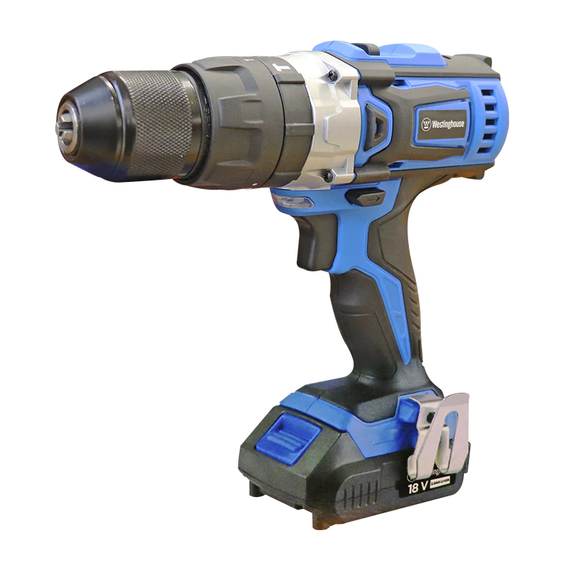 Taladro Westinghouse Inalambrico 2.0Ah Li-Ion 18V Azul