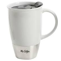 Taza Termica Mr Coffee Coupleton 444 Ml Blanco