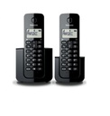 Telefonos Panasonic (Par) Inalambricos Con ID De Llamadas Alarma Localizador Negro