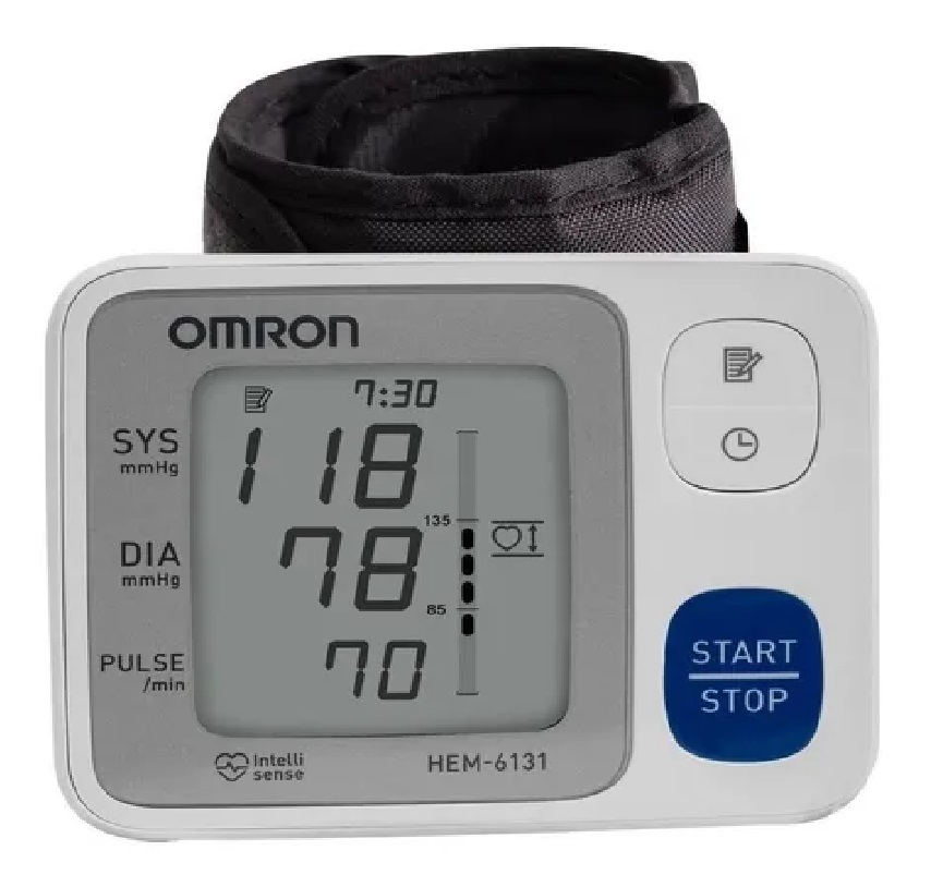 Tensiometro Digital Omron De Muñeca Inalambrico Con Sensor De Posicionamiento Blanco