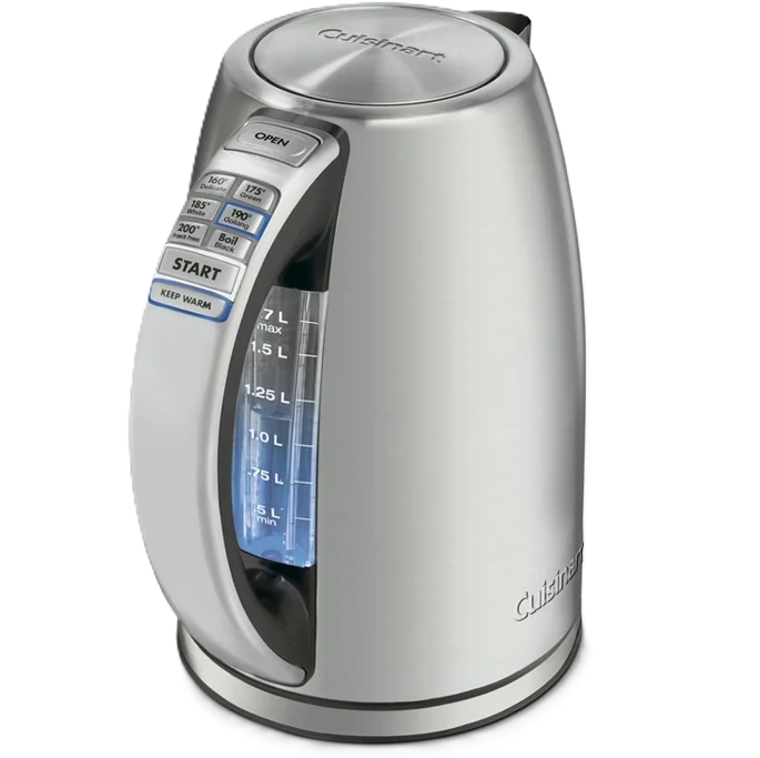 Tetera Electrica Cuisinart PerfecTemp 1.7 Lts 6 Temp Plateado