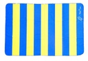 Toalla Vantow Microfibra Extra Grande Con Rayas Azul Y Amarrillo
