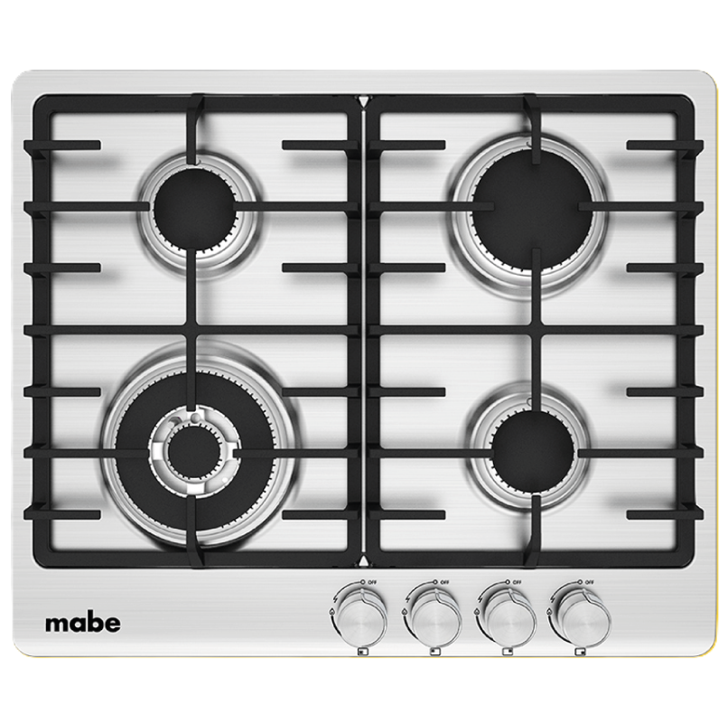 Tope A Gas 60 Cm Mabe Con Perillas Acero