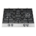 Tope A Gas 60 Cm Tecnolam Vitroceramica De Lujo Negro