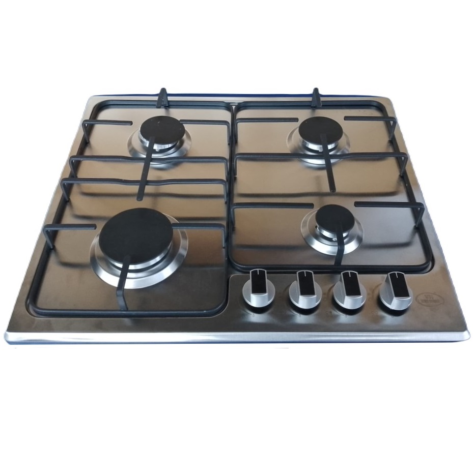 Tope A Gas 60 Cm Vene Hogar Con Perillas Acero