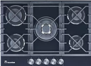 Tope A Gas 70 Cm Tecnolam Vitroceramica Negro