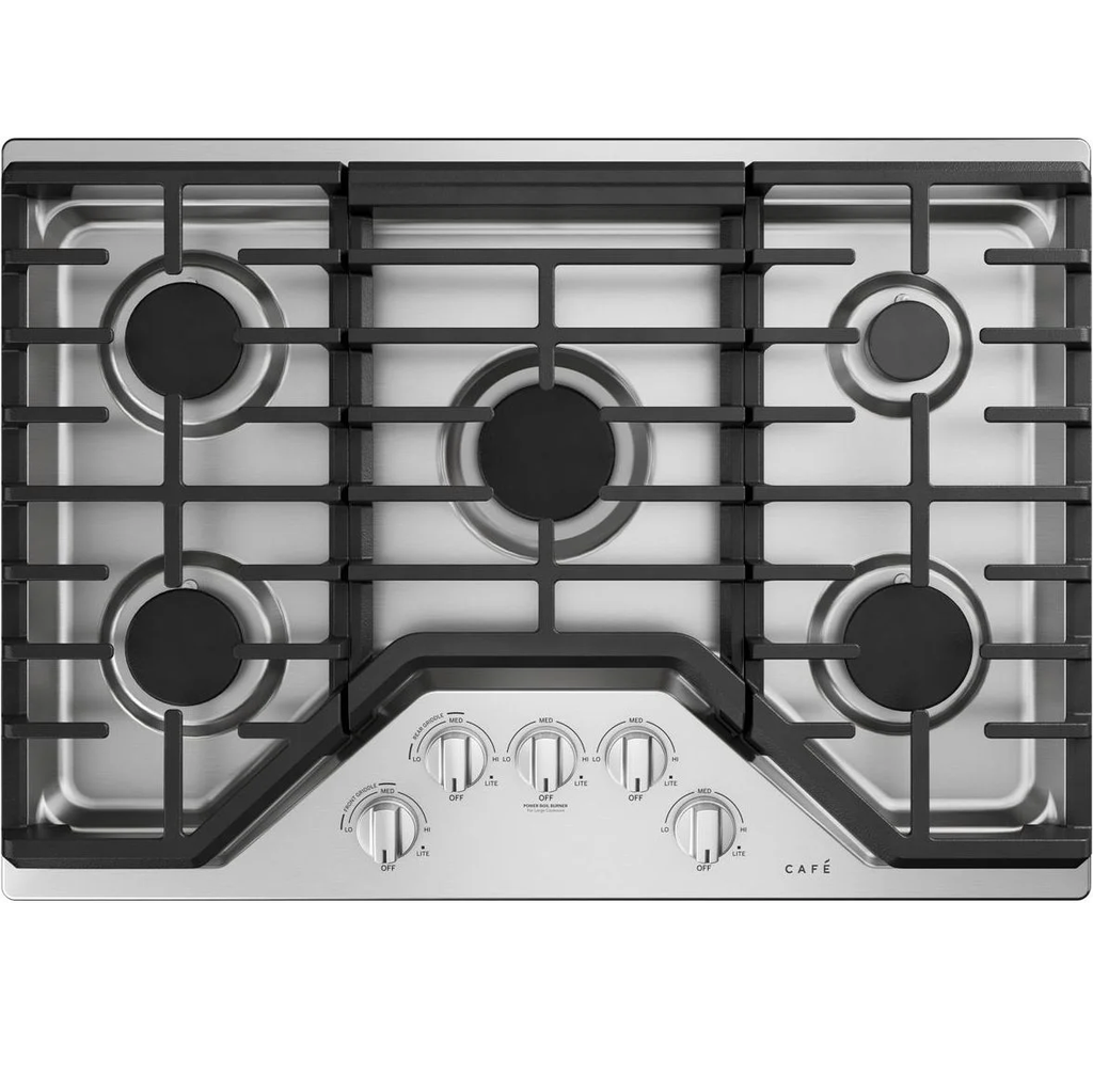 Tope A Gas 76 Cm Cafe Con Perillas y Plancha Acero