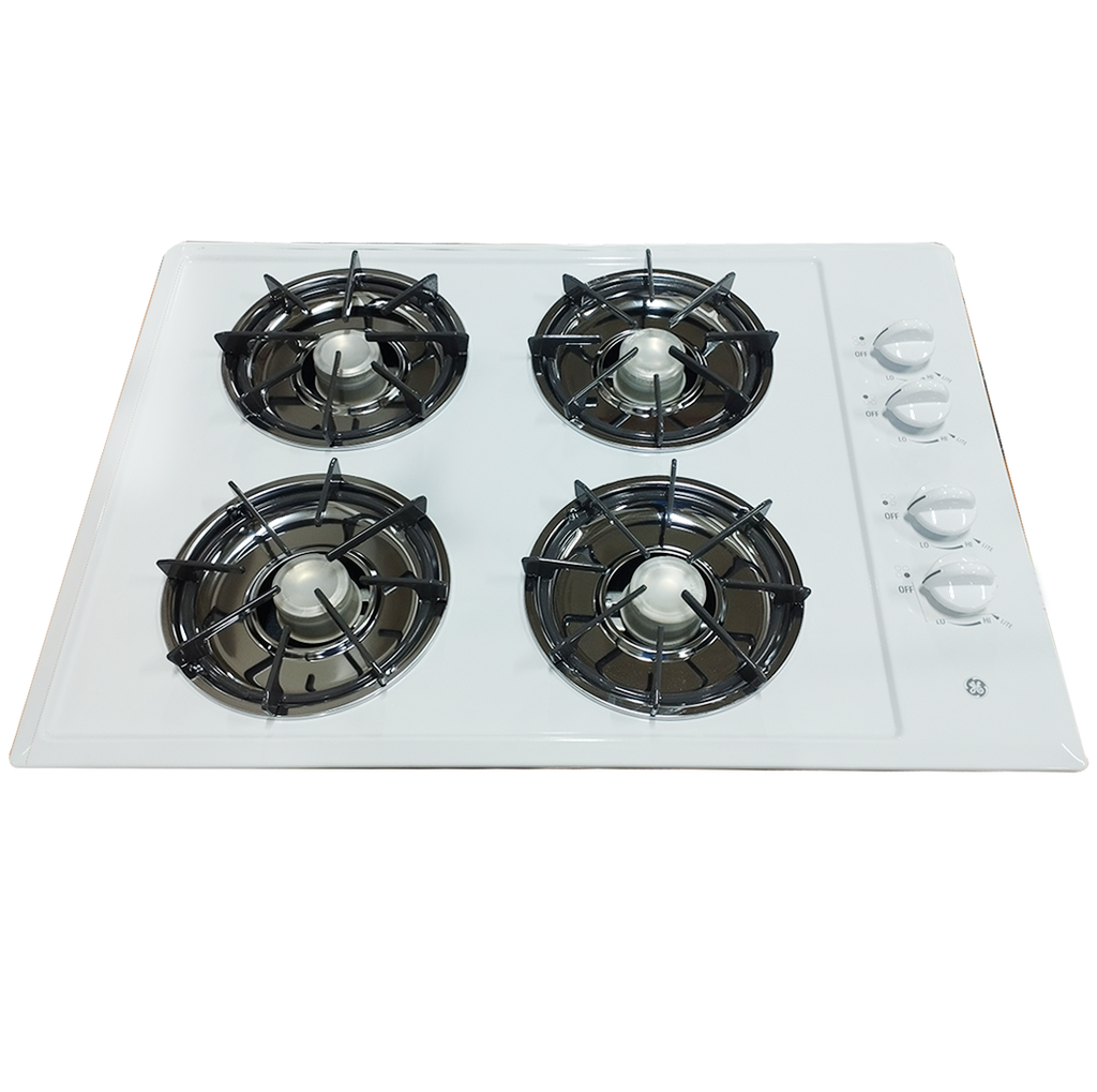 Tope A Gas 76 Cm GE Con Perillas Blanco