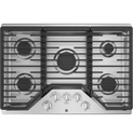 Tope A Gas 76 Cm GE Con Perillas Quemador Power Boil Y Quemador Max Empotrable Acero