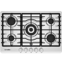 Tope A Gas 76 Cm IO Mabe Con Perillas Quemador Triple Llama Acero