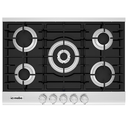 Tope A Gas 76 Cm Mabe Con Perillas Qumador Triple Llama Vitroceramica Negro