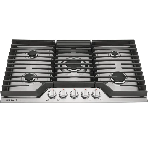 Tope A Gas 90 Cm Frigidaire Gallery Con Perillas Quemador A Fuego Lento Y Quemador Quick Boil Acero