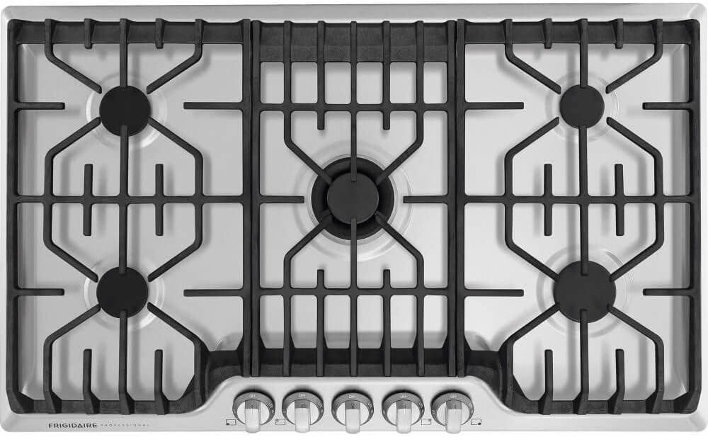 Tope A Gas 90 Cm Frigidaire Professional Con Quemador PowerPlus Plancha Extraible Acero