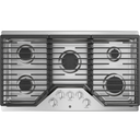Tope A Gas 90 Cm GE Con Perillas Quemador Power Boil Y Quemador Max Empotrable Acero