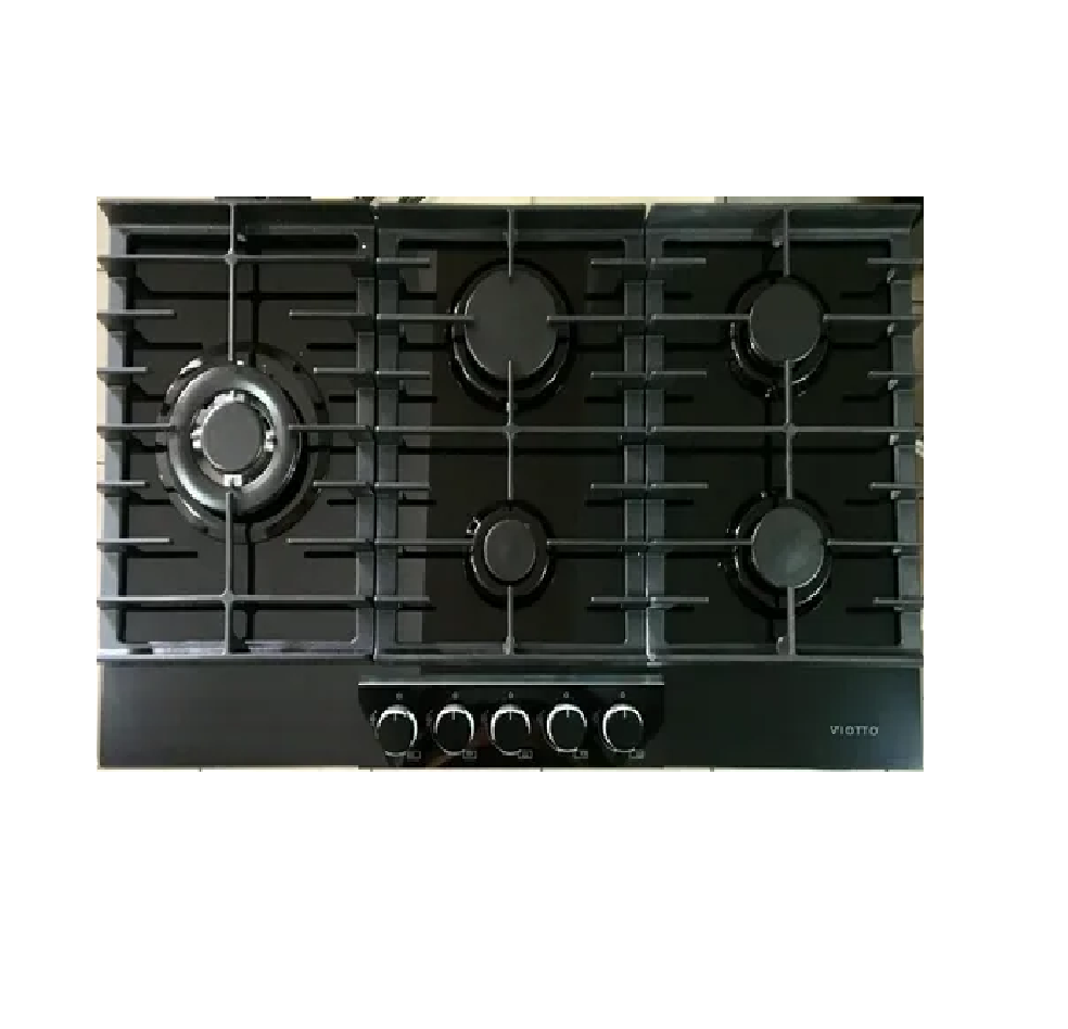 Tope A Gas 90 Cm Viotto Vitroceramica Ego Negro